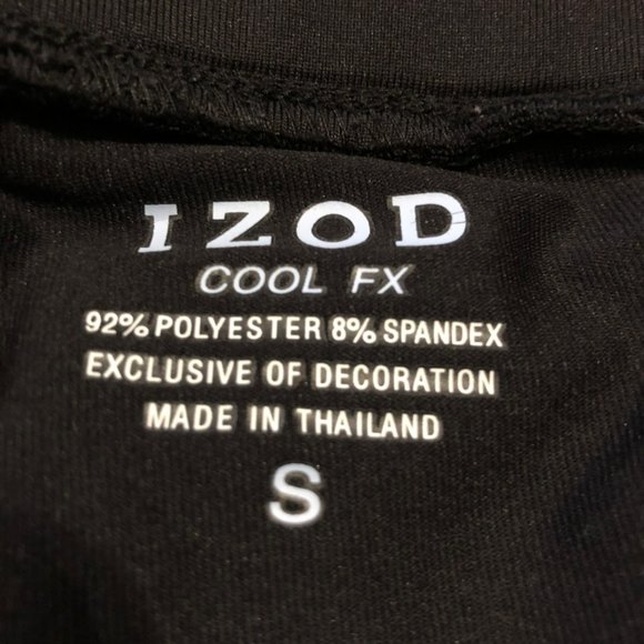 IZOD Cool FX Scort Sz Sm Black Elastic Waist Comfort - Picture 5 of 5